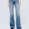 Wholesale 😀 Re/Done 70S Low Rise Bell Bottom Jean in Lake Blue - 👩 women ⭐