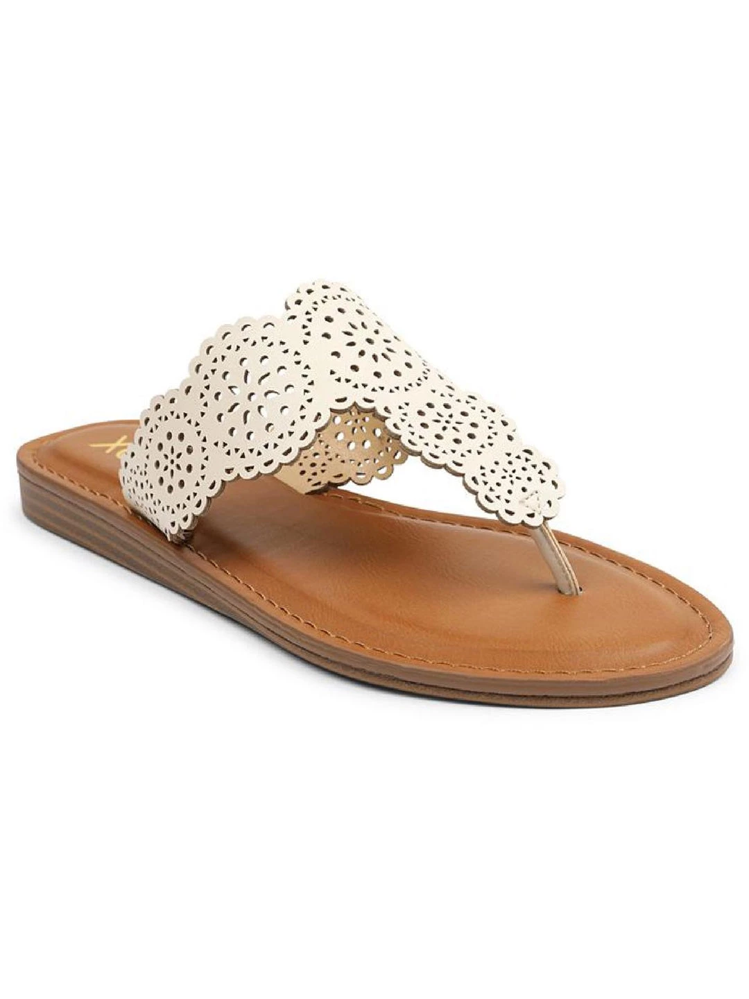 Discount ๐ XOXO Rally ๐ฉ Womens Laser Cut Cushioned Thong ๐ฉด Sandals ๐งจ 3 Discount ๐ XOXO Rally ๐ฉ Womens Laser Cut Cushioned Thong ๐ฉด Sandals ๐งจ