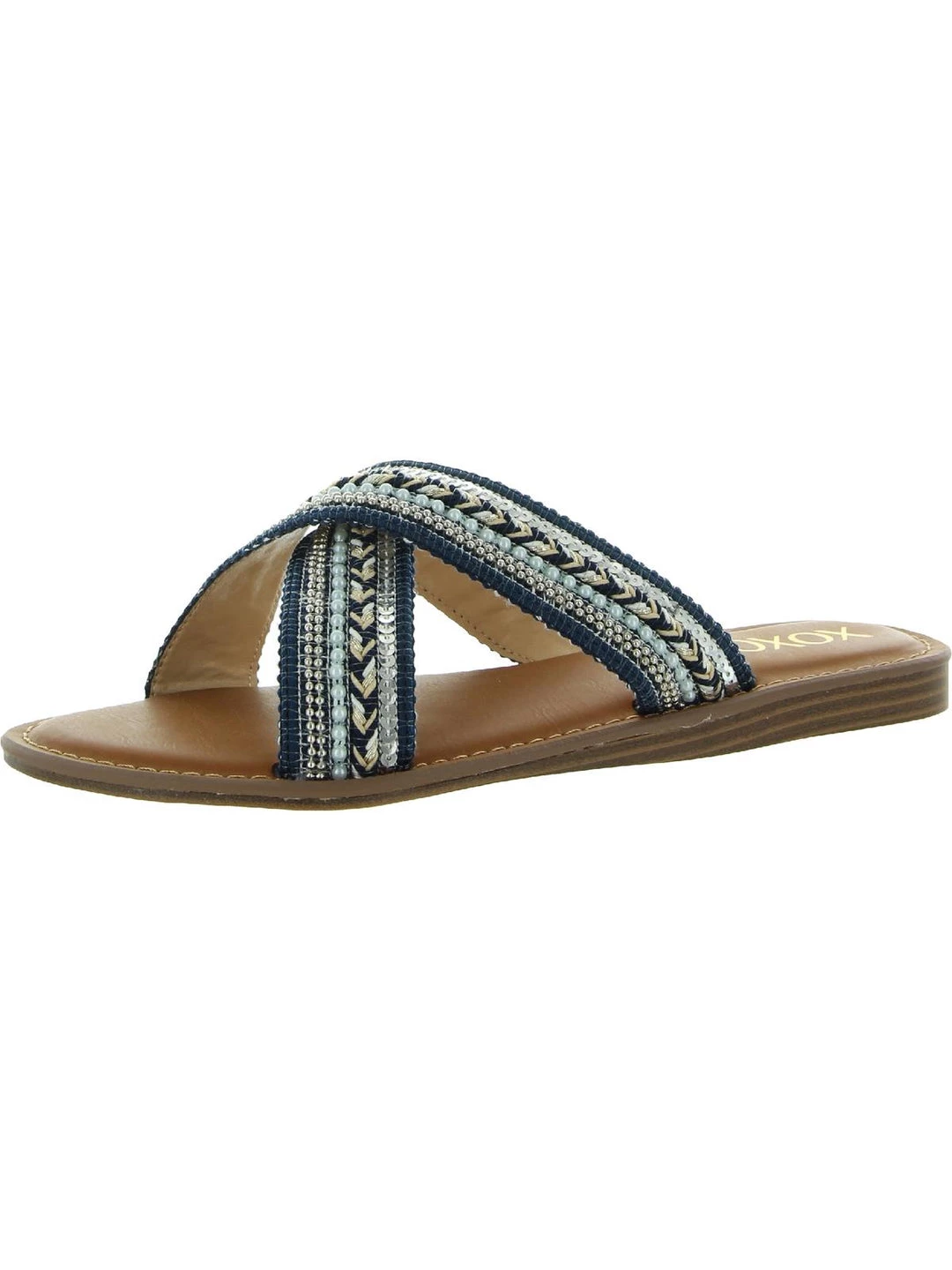 Flash Sale 🔥 XOXO Ron 👩 Womens Criss Cross Padded Insole Flat 🩴 Sandals 🎁 3 Flash Sale 🔥 XOXO Ron 👩 Womens Criss Cross Padded Insole Flat 🩴 Sandals 🎁