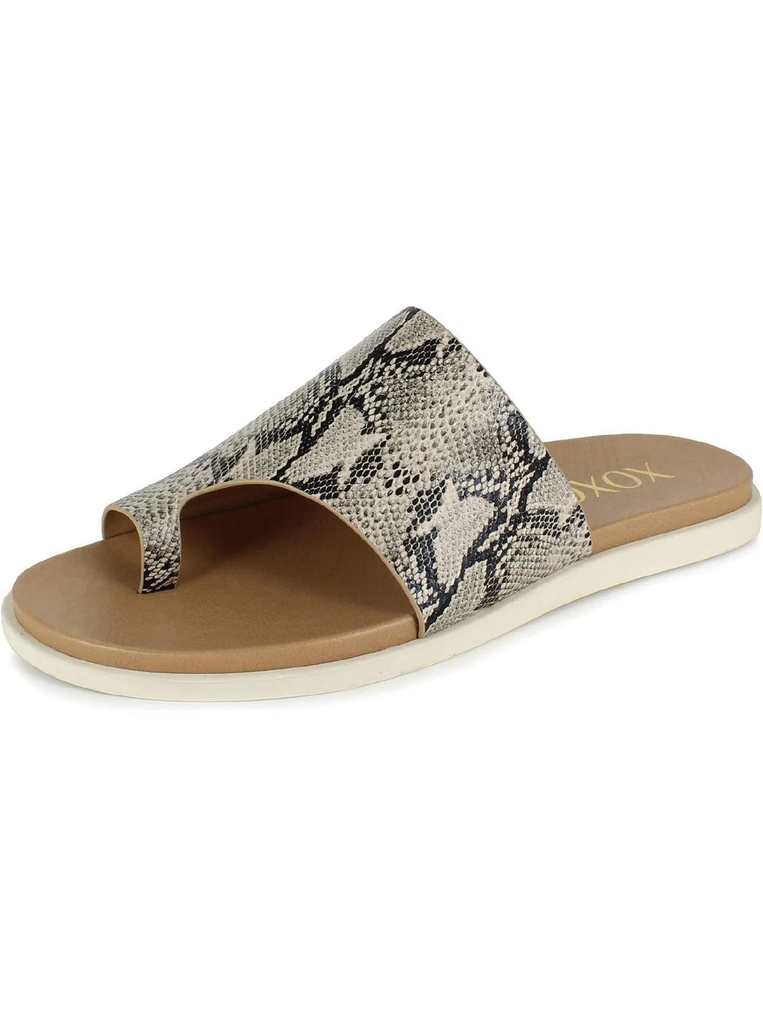 Outlet ๐ XOXO Irina ๐ฉ Womens Faux Leather Slip On Flat ๐ฉด Sandals โ 6 Outlet ๐ XOXO Irina ๐ฉ Womens Faux Leather Slip On Flat ๐ฉด Sandals โ - Image 4