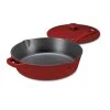 Brand new 🎁 Cuisinart Chef'S Classic Enameled Cast Iron Cookware 12" (4.5 Qt.) Chicken Fryer-Cardinal Red 😀