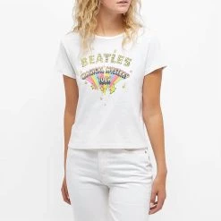 Hot Sale โ Re/Done Classic Beatles Magic Mystery Tour Tee in Vintage White - ๐ฉ women โจ