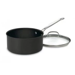 Cuisinart Sales Store 33 Best deal ⭐ Cuisinart Chef'S Classic Non-Stick Hard Anodized Cookware 4 Qt. Saucepan W/Cover 💯