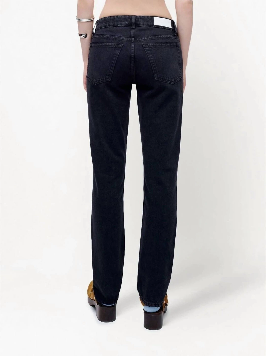 Wholesale 👏 Re/Done 70S Low-Rise Straight-Leg 👖 Jeans in Black - 👩 women 🎁 4 Wholesale 👏 Re/Done 70S Low-Rise Straight-Leg 👖 Jeans in Black - 👩 women 🎁 - Image 2