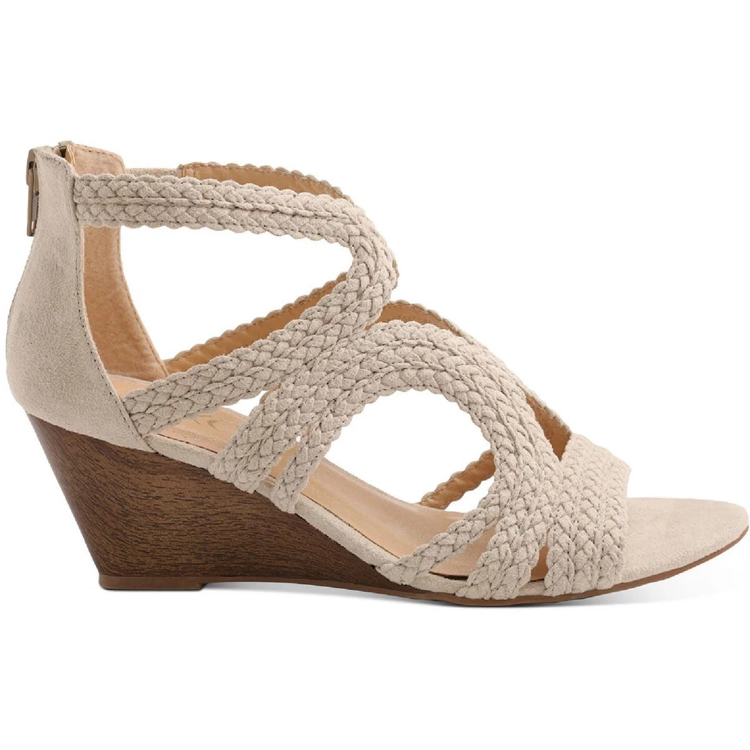 Promo โ๏ธ XOXO Sampson ๐ฉ Womens Faux Suede Back Zipper Wedge ๐ฉด Sandals ๐ฅฐ 4 Promo โ๏ธ XOXO Sampson ๐ฉ Womens Faux Suede Back Zipper Wedge ๐ฉด Sandals ๐ฅฐ - Image 2