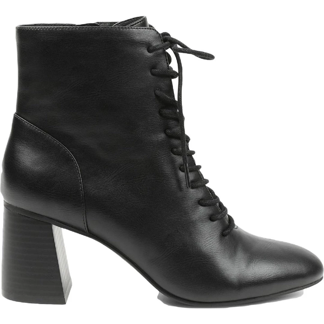 Outlet 💯 XOXO Kieran 👩 Womens Faux Leather Block Heel Booties 🎉 4 Outlet 💯 XOXO Kieran 👩 Womens Faux Leather Block Heel Booties 🎉 - Image 2