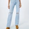 Best reviews of ⭐ Re/Done 90S High Rise Loose Bleach Destroy Jean in Pale Indigo Wash - 👩 women 👍