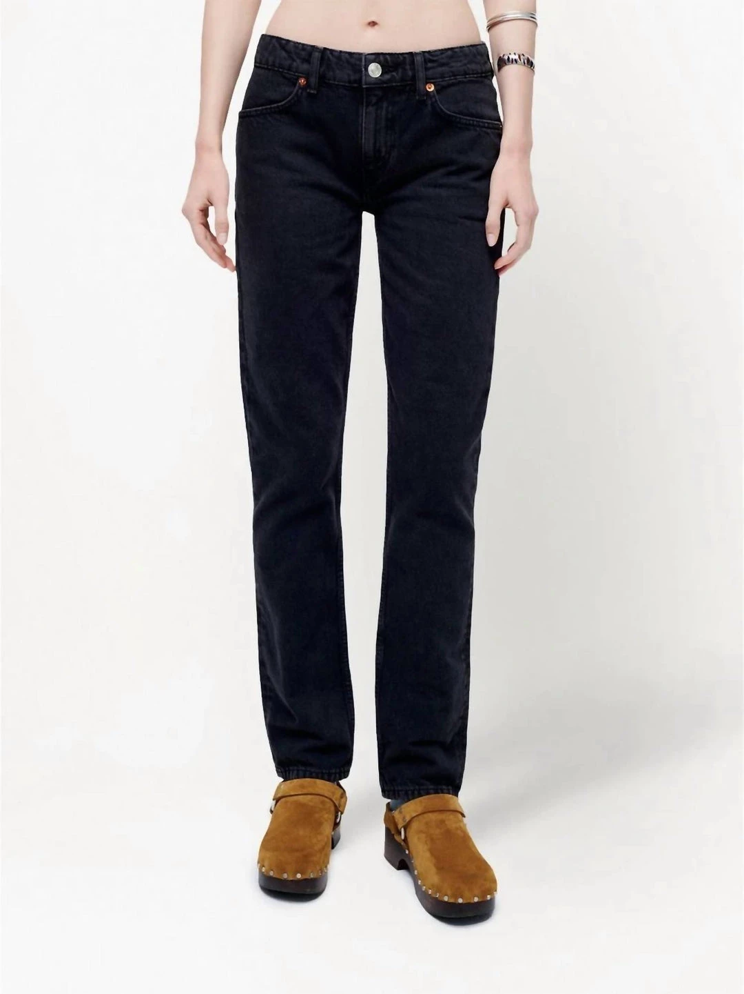 Wholesale 👏 Re/Done 70S Low-Rise Straight-Leg 👖 Jeans in Black - 👩 women 🎁 5 Wholesale 👏 Re/Done 70S Low-Rise Straight-Leg 👖 Jeans in Black - 👩 women 🎁 - Image 3