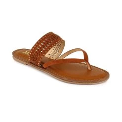 Flash Sale ๐ฅ XOXO Robby ๐ฉ Womens Faux Leather Flat Thong ๐ฉด Sandals ๐