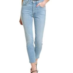 Coupon β RE/DONE 90s Light Azure High-Rise Ankle Crop Jean - π© women π