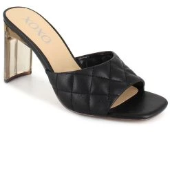 Promo ๐ XOXO Vally ๐ฉ Womens Faux Leather Open Toe Block Heel ๐