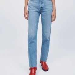 Deals 🎉 Re/Done 70S Ultra High Rise Stovepipe Jean in Worn Blue - 👩 women ✨