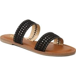 Buy ⭐ XOXO Ravenna 👩 Womens Woven Embellished Slide 🩴 Sandals 🎁