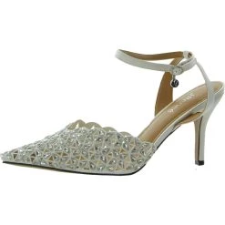 Hot Sale ๐ J. Renee Kamilo ๐ฉ Womens Satin Embellished Pointed Toe ๐ Heels ๐