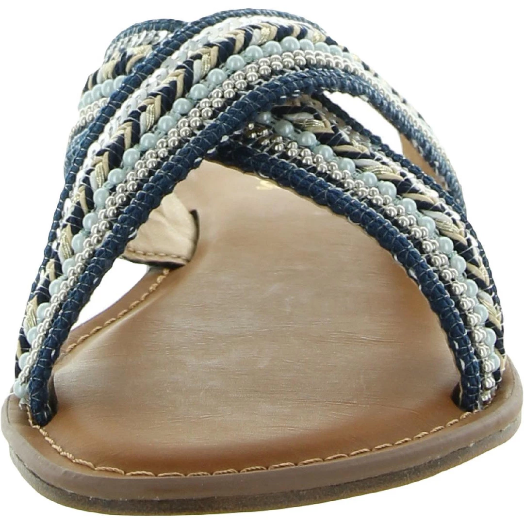 Flash Sale 🔥 XOXO Ron 👩 Womens Criss Cross Padded Insole Flat 🩴 Sandals 🎁 4 Flash Sale 🔥 XOXO Ron 👩 Womens Criss Cross Padded Insole Flat 🩴 Sandals 🎁 - Image 2