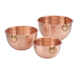 Brand new 👍 Cuisinart 3-Piece Copper Mixing Bowl Set (1.5Qt, 3Qt, & 5Qt) 😍