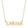 Brand new ✔️ Ariana Rabbani Gold KARMA with One Diamond Necklace - 👩 women 😉