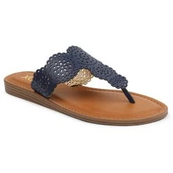 Cheapest ๐ XOXO Rally ๐ฉ Womens Slip On Perforated Flip-Flops โ