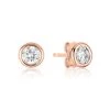 Best deal 🧨 Ariana Rabbani Rose Gold Diamond Stud Earrings - 👩 women 🌟