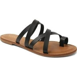 Buy ๐ XOXO Rodger ๐ฉ Womens Toe Loop Strappy Flats ๐