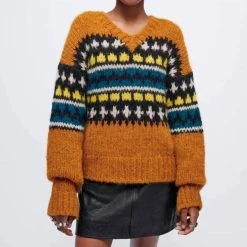 Budget 🛒 Re/Done 50S V Neck Pullover - 👩 women 🎉