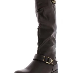 New 🛒 XOXO Minkler 👩 Womens Faux Leather Tall Riding 🥾 Boots 😀