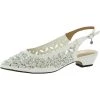 Brand new 🎉 J.Renee Hasini 👩 Womens Embellished Evening Slingback 👠 Heels 🥰